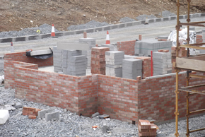 New build brickwork