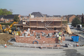 New build brickwork